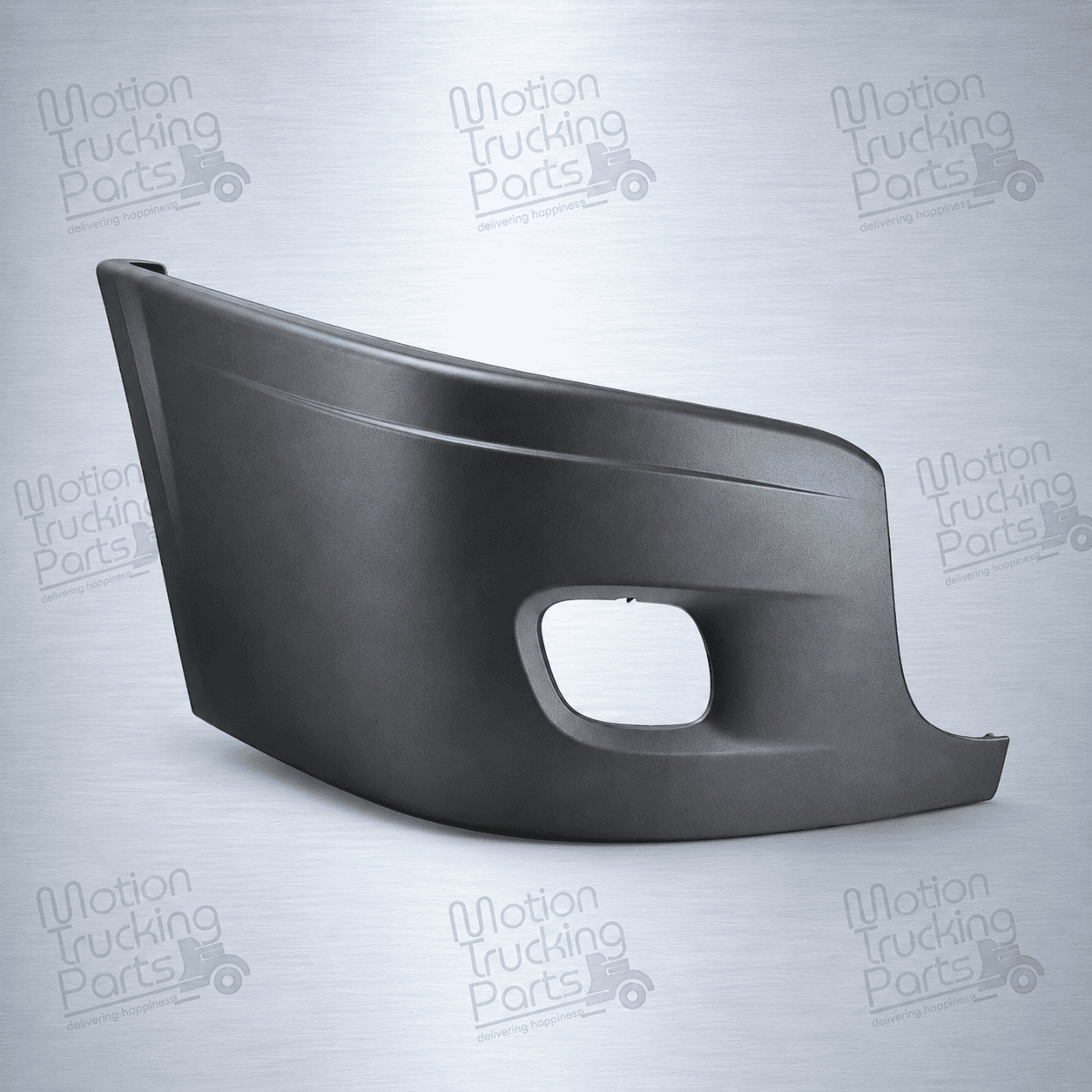 Freightliner Cascadia PASSENGER Side Outer Bumper Corner With Fog Light Hole | 2008–2017 | OE Replacement | Replaces 21-27300-005 image
