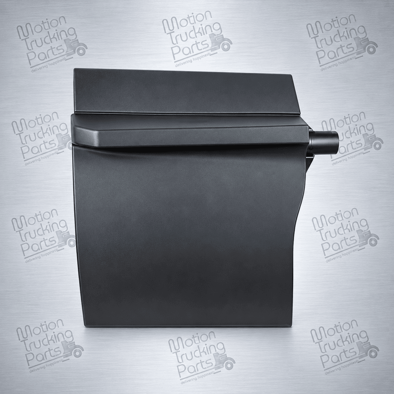 Freightliner Cascadia Black Plastic Quarter Fender 24" × 24" × 1.2MM Driver Side | 2018+ | OE Replacement | Replaces OEM A22-75774-000, A22-75774-002 image